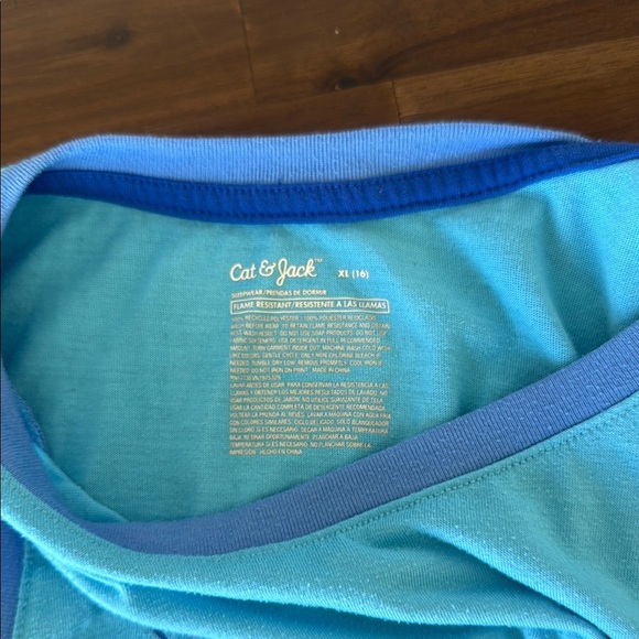 Cat & Jack Blue and Orange Pajama Set for Cozy Nights - Picture 5 of 5